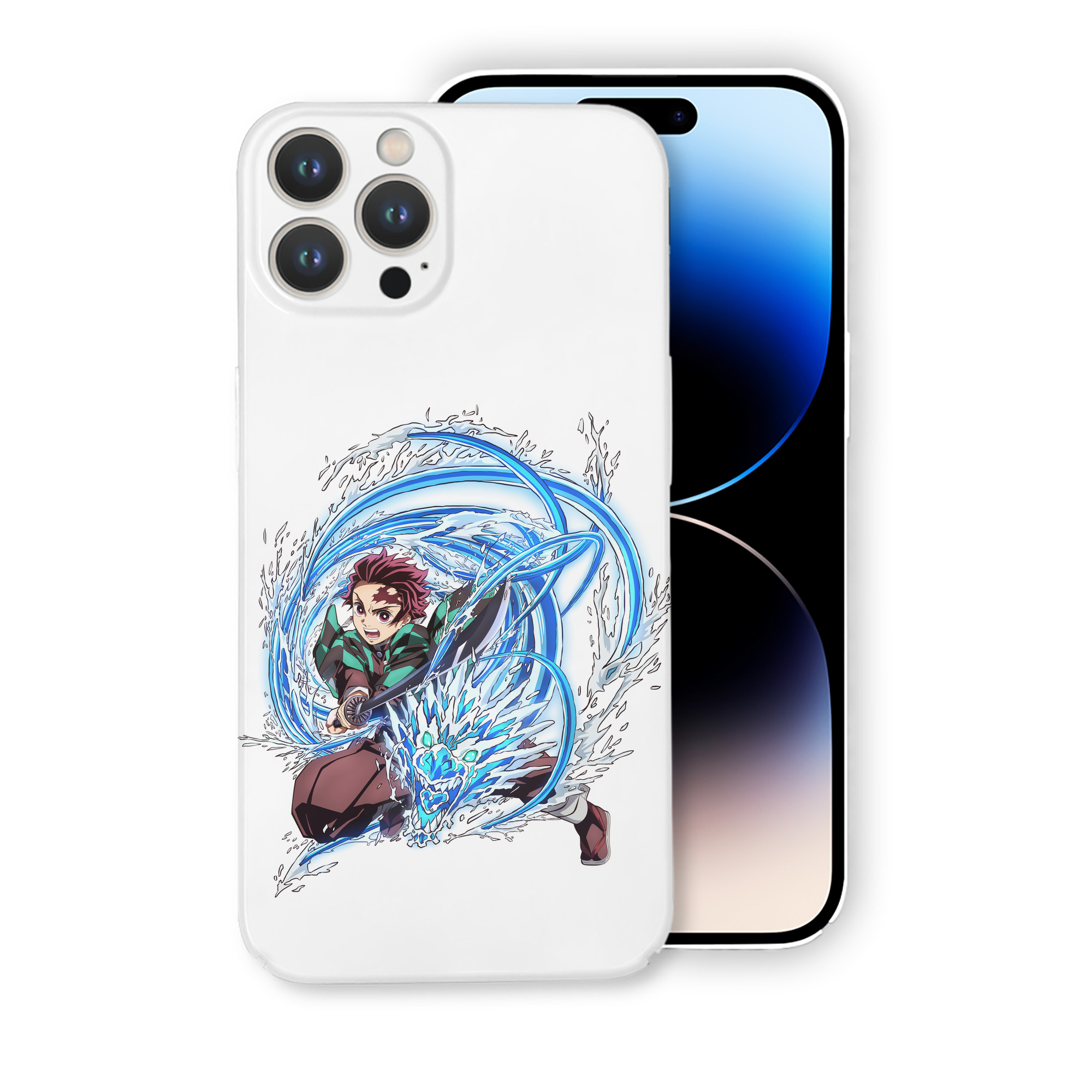 （画像用） 鬼滅の刃 竈門 炭治郎／かまど たんじろう Kamado Tanjirou 【iPhone 14シリーズ対応】ハードケース